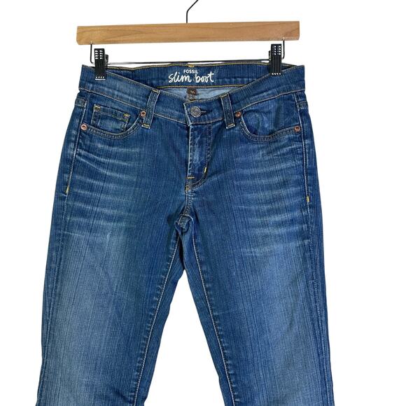 Fossil Slim Bootcut Jeans Women's Size 26 Medium Wash Denim Stretch - Picture 2 of 7